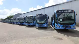 Estalla protesta de choferes de Va y Ven en Mérida por  no recibir el pago de utilidades