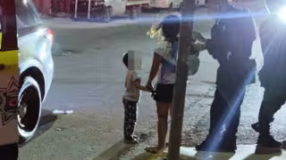El menor fue auxiliado por los elementos policiacos.