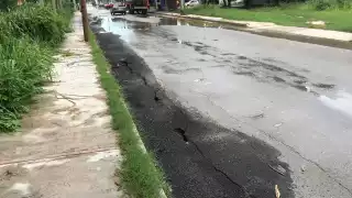 Lluvias causan estragos en calles de la ciudad de Chetumal