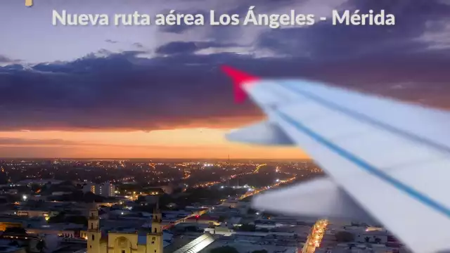 El gobernador de Yucatán dio a conocer la nueva conexión temporal de Mérida y Los Ángeles.