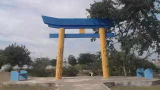 El Parque Japonés de Mérida se encuentra sin alumbrado público, denuncian vecinos