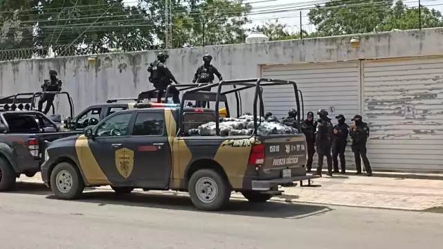Elementos del Grupo Táctico Jaguar de la Secretaría de Seguridad Ciudadana de Quintana Roo.