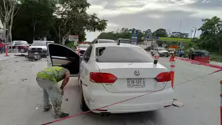 Un motociclista perdió la vida instantáneamente tras chocar con un automóvil en la carretera Escárcega-Chetumal.