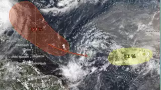 Conagua y el SMN vigilan dos zonas de baja presión en el Atlántico.