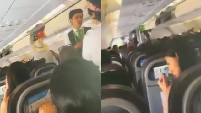 Los pasajeros comenzaron a trasmitir en vivo en las redes sociales sobre lo sucedido