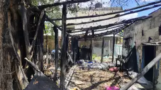 El lugar fue incendiado anteriormente por personas en situación de calle