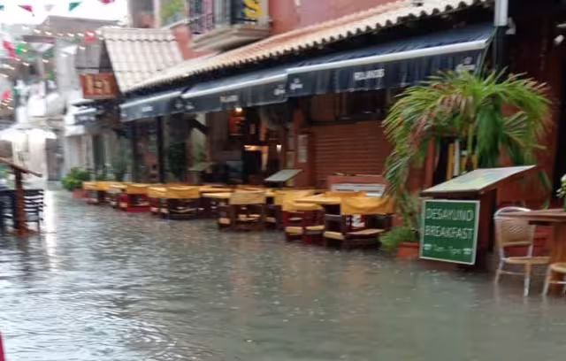 La precipitación comenzó antes de las 11:00 horas y duró casi dos horas