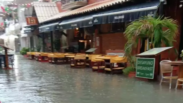 La precipitación comenzó antes de las 11:00 horas y duró casi dos horas