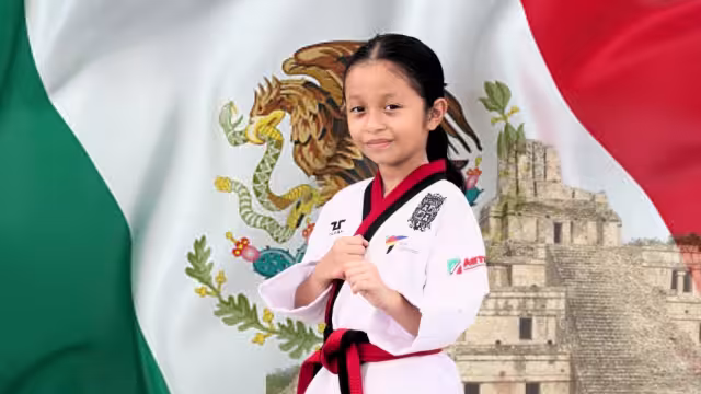 Andrea Carolina Delgado Rico, originaria de Campeche, representará a México en el Abierto Panamericano de Poomsae Cadete Jr. 2025