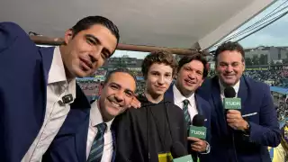 Andre Marín Jr. debuta en TV y analiza el Clásico Capitalino junto a Faitelson