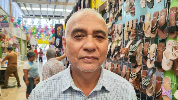 Jorge Simón Díaz, presidente de la Unión de Locatarios, expresó temor por la crisis económica que podría empeorar en 2025