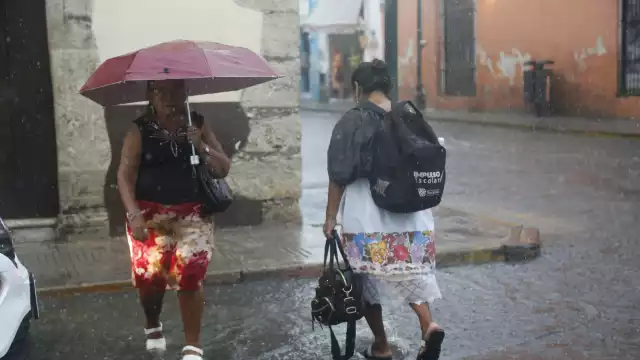 Las lluvias serán por la tarde de este lunes en Mérida