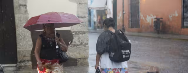 Las lluvias serán por la tarde de este domingo en Mérida