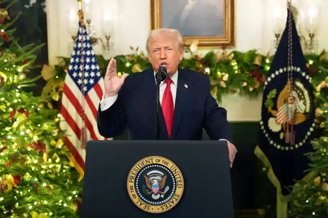 Donald Trump dirigió un mensaje a la nación este miércoles.