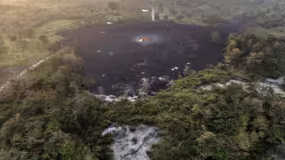 La erupción sorprendió a los habitantes de San Juan de Urabá.