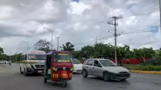 El transporte en general ha sido un caos en Cancún