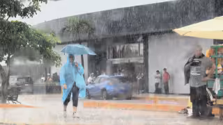 Las lluvias podrían estar acompañadas de actividad eléctrica y rachas de viento de hasta 50 kilómetros por hora