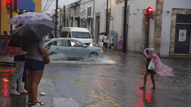 Se prevé que las lluvias sigan durante el fin de semana en Mérida