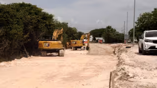 Actualmente el proyecto está en fase de nivelación de terracerías e identificación de líneas de energía eléctrica, agua potable y otros servicios