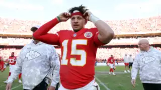Patrick Mahomes en acción