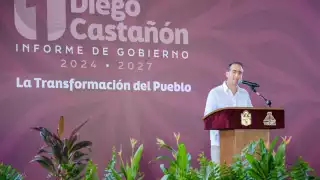 En su discurso, el presidente  municipal presumió programas  sociales y obras