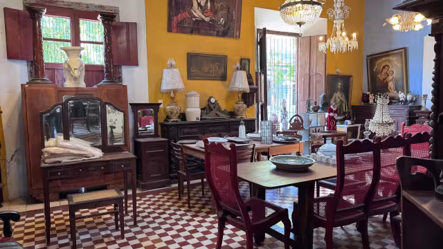 La tienda de antigüedades tiene en exposición miles de piezas