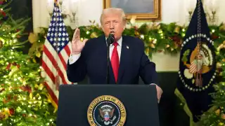 Donald Trump dirigió un mensaje a la nación este miércoles.