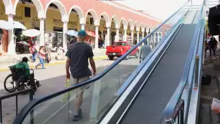 Rampa eléctrica del mercado Lucas de Gálvez de Mérida aún no es funcional; detectan nuevos desperfectos