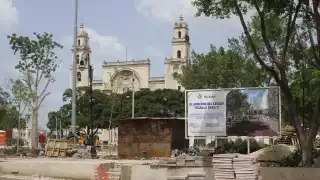 ¿INAH clausuró las obras en la Plaza Grande de Mérida? Esto es lo que se sabe