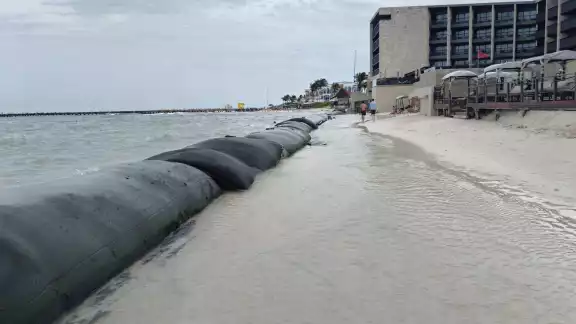Autoridades analizan los efectos causados durante el paso del Huracán Beryl, en Quintana Roo