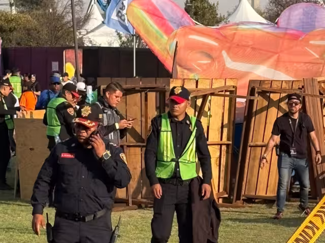 Estructura metálica colapsada en el Festival Axe Ceremonia