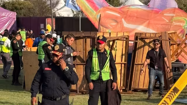 Estructura metálica colapsada en el Festival Axe Ceremonia