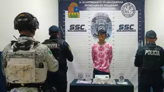 Detienen a campechano con 97 dosis de presuntos narcóticos en Playa del Carmen