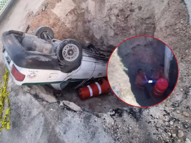 Se informó que el conductor no sufrió heridas de gravedad, solo unos golpes