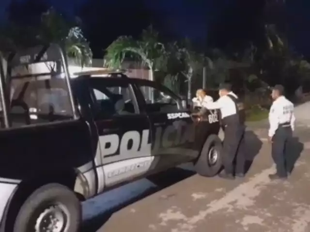 Elementos policiacos de la SSP Campeche resguardaron el lugar de los hechos.