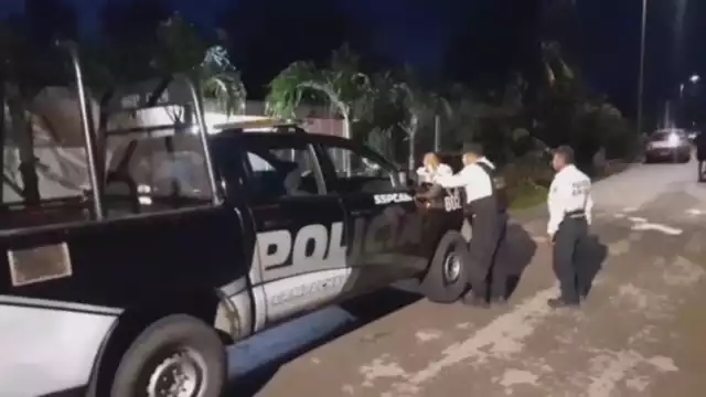 Elementos policiacos de la SSP Campeche resguardaron el lugar de los hechos.