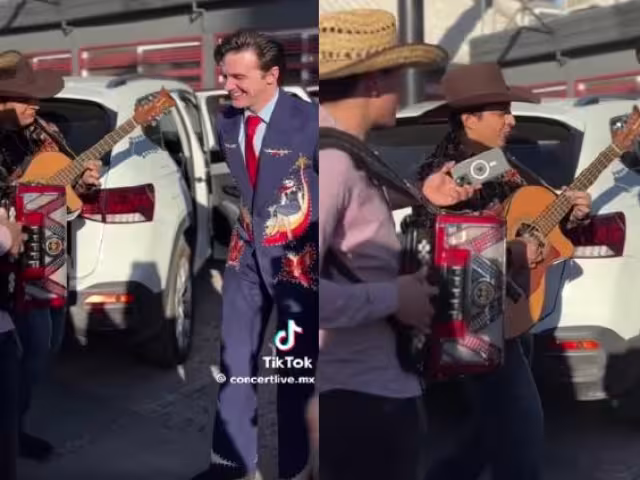 Fans interceptaron al cantante a la salida de un restaurante