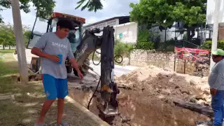Fracturas en tuberías dejan sin agua al 90% de  la capital campechana