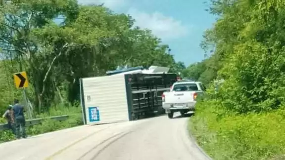 Un fuerte accidente ocurrió la mañana del domingo en la carretera libre Seybaplaya-Campeche. Un fuerte accidente ocurrió la mañana del domingo en la carretera libre Seybaplaya-Campeche.