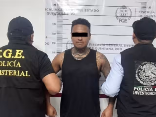 El sujeto identificado como Omar "N" fue capturado en Cancún.