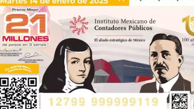 Sorteo Mayor de este martes 14 de enero