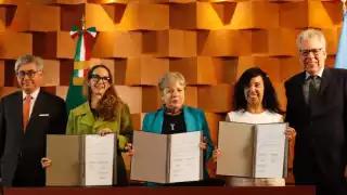 Firma de acuerdos entre México y la ONU para impulsar modelo de movilidad humana