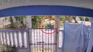 Roban motocicleta en Champotón en plena luz del día:  VIDEO