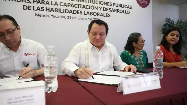 Gobierno de Yucatán firma convenios con instituciones del sector privado y público