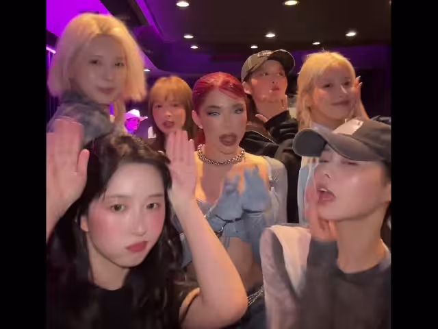 Yeri Mua colabora con NMIXX en un video en TikTok.