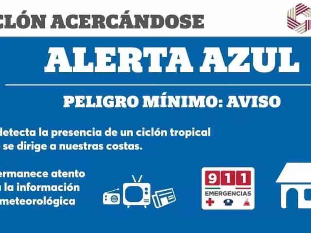 Emiten Alerta Azul en Campeche por acercamiento del huracán Rafael.