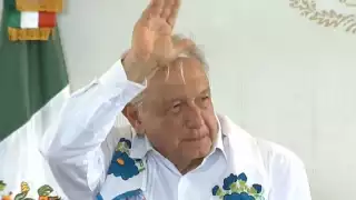 AMLO entrega acueducto al pueblo Yaqui y defiende exclusión del rey de España en toma de posesión de Sheinbaum