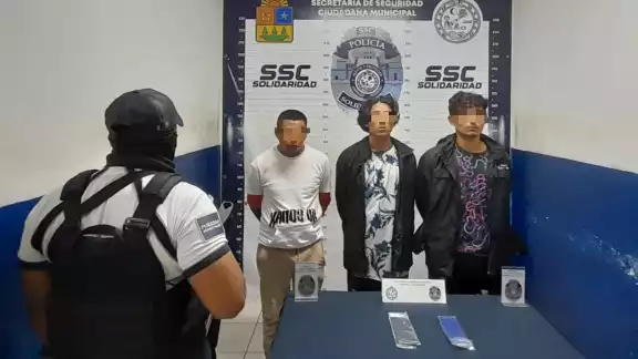 Los detenidos fueron puestos a disposición de la Fiscalía General del Estado