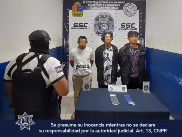 Los detenidos fueron puestos a disposición de la Fiscalía General del Estado