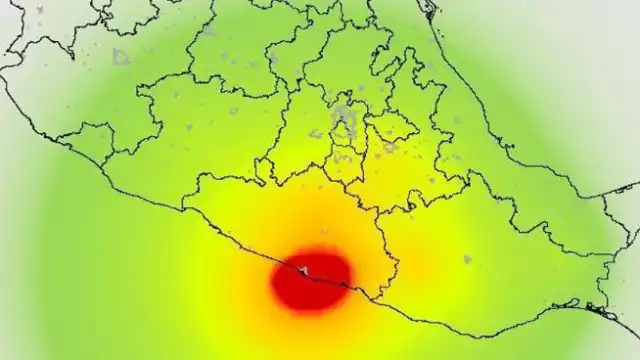 Un sismo preliminar de magnitud 5.4, ocurrió a Suroeste de Acapulco.Guerrero